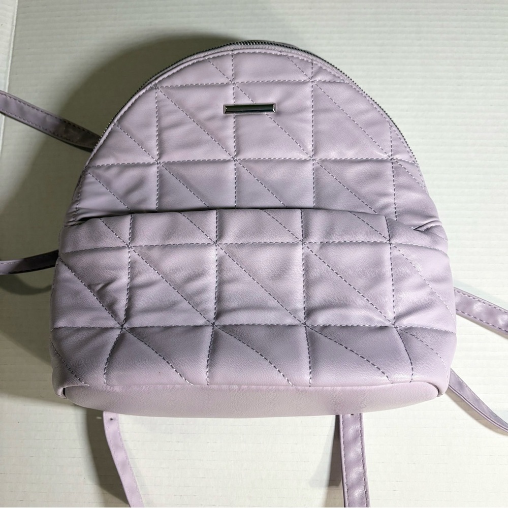 Lavender Ardene Quilted small Backpack